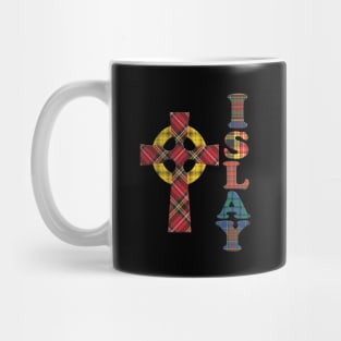 Tartan Islay and Celtic Christian Cross Mug